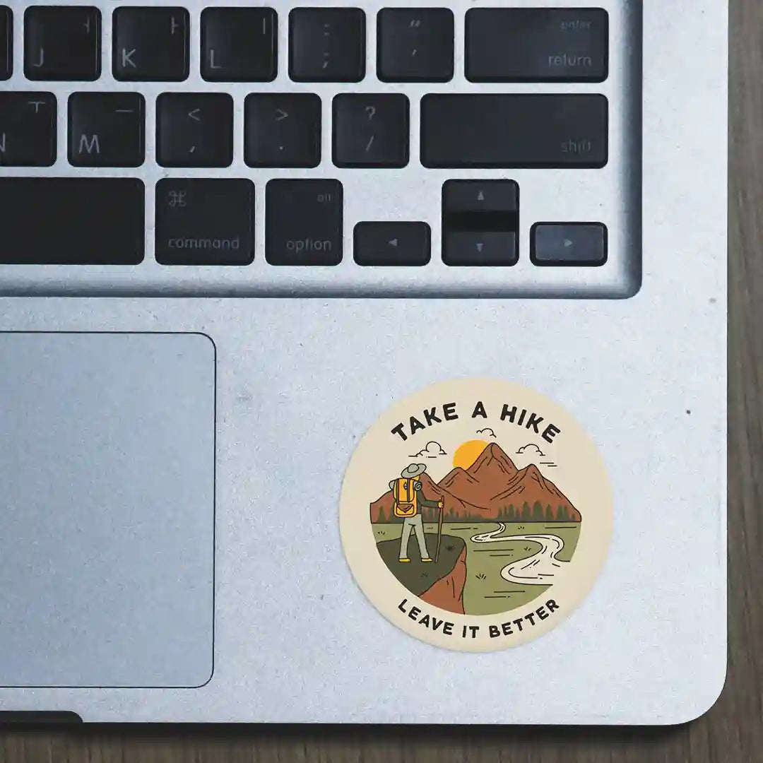 Buy Take a Hike Leave it Better – Laptop Sticker in India