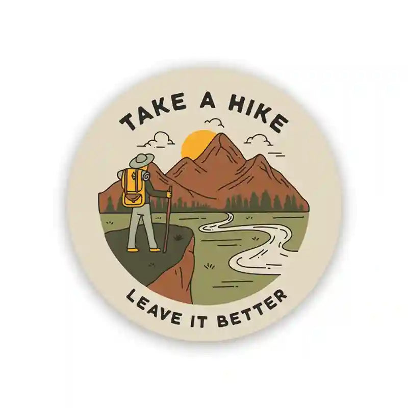 Buy Take a Hike Leave it Better – Laptop Sticker in India