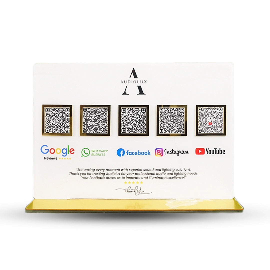 Acrylic Google review stand