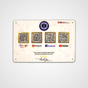 Customised Acrylic Stand four QR