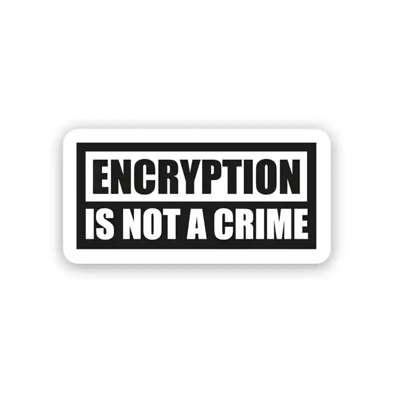 Buy Encryption is not a Crime – Laptop Sticker in India