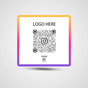 NFC QR Instagram Square Sticker