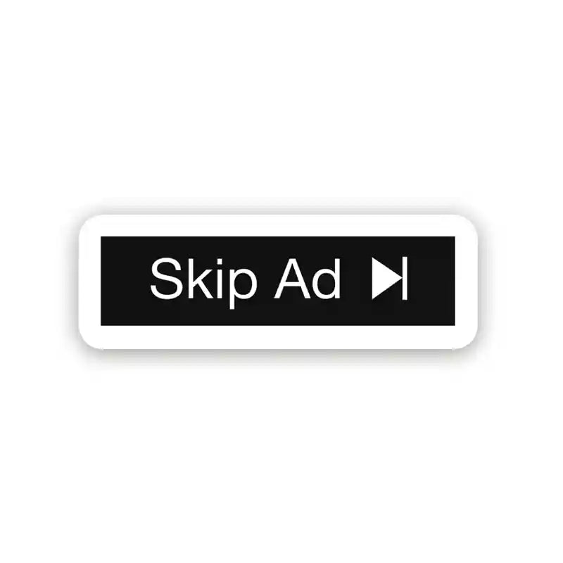 Buy Skip Ad – Laptop Sticker in India
