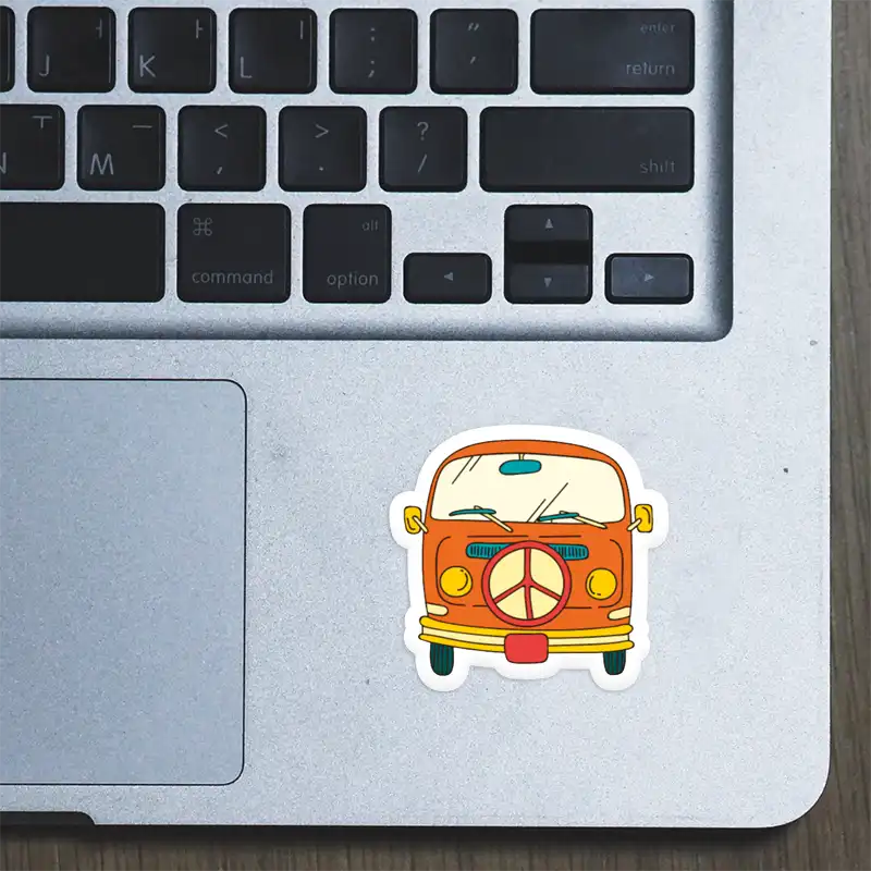 Buy Retro Van – Laptop Sticker in India