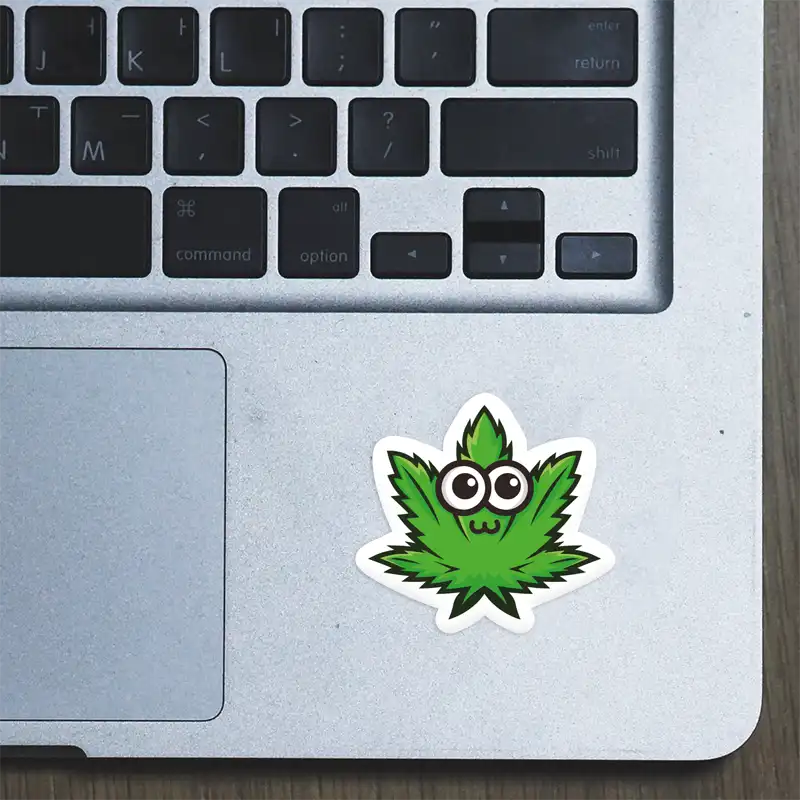 Weed Leaf – Laptop Sticker