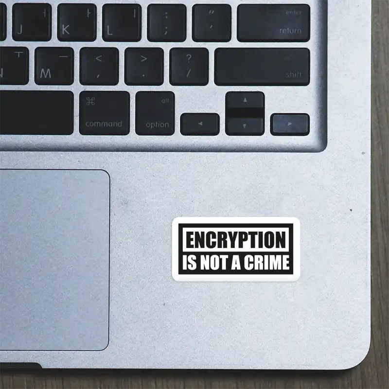 Buy Encryption is not a Crime – Laptop Sticker in India