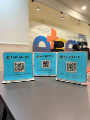 Customised NFC Acrylic Stand ONE QR