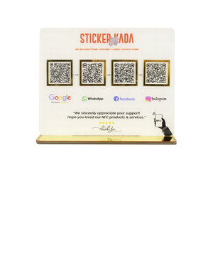 Acrylic Google review stand