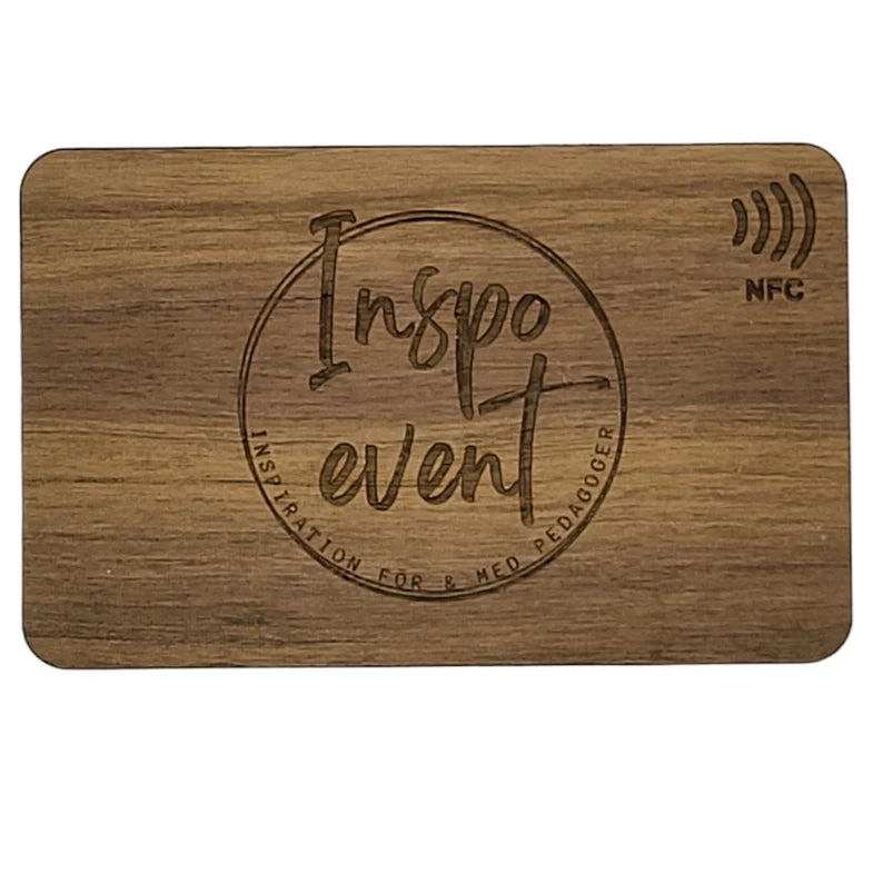 NFC QR Google Review Wood CARD
