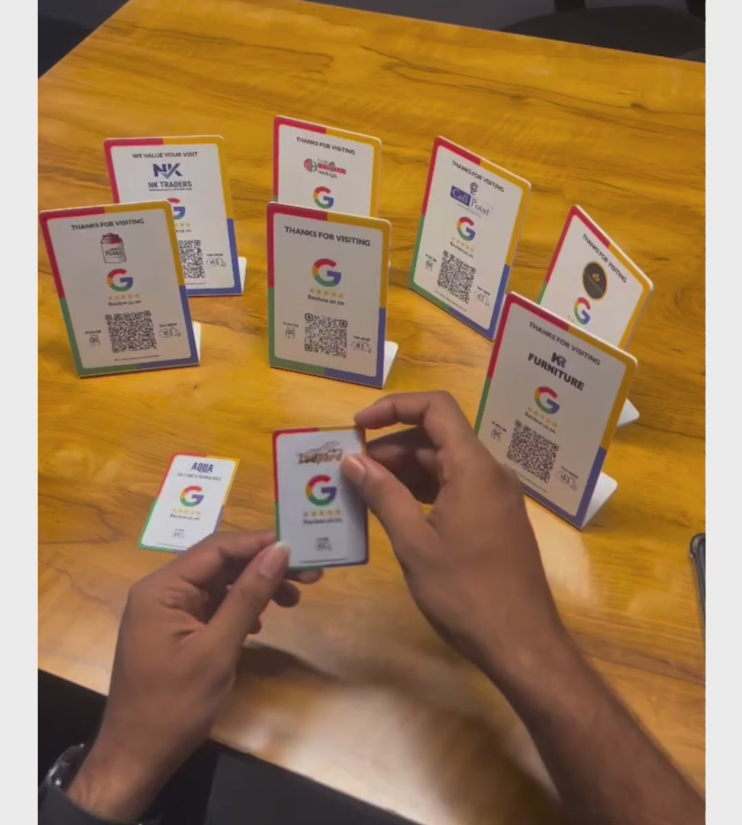 NFC-QR-Google-Review-PVC-Stand-video