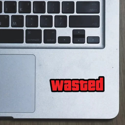 Wasted – Laptop Sticker