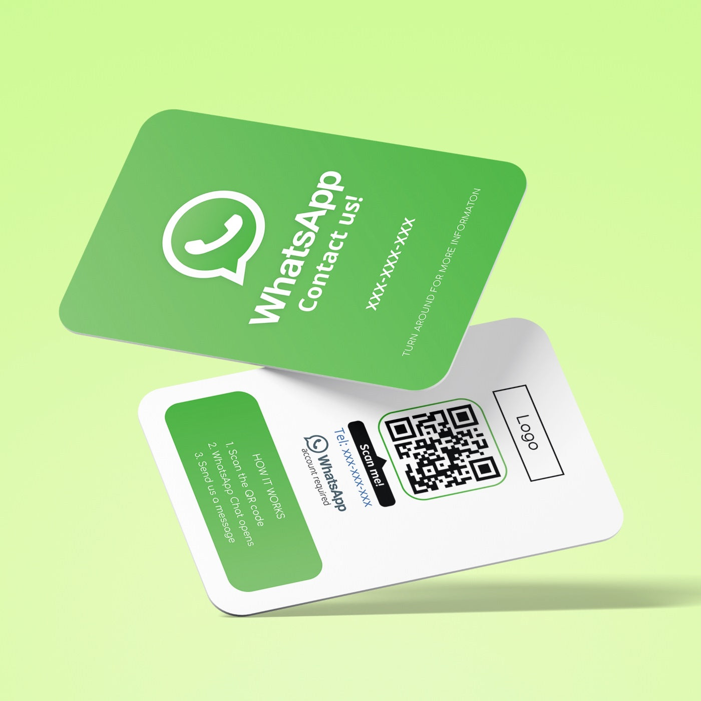 WhatsApp QR business card