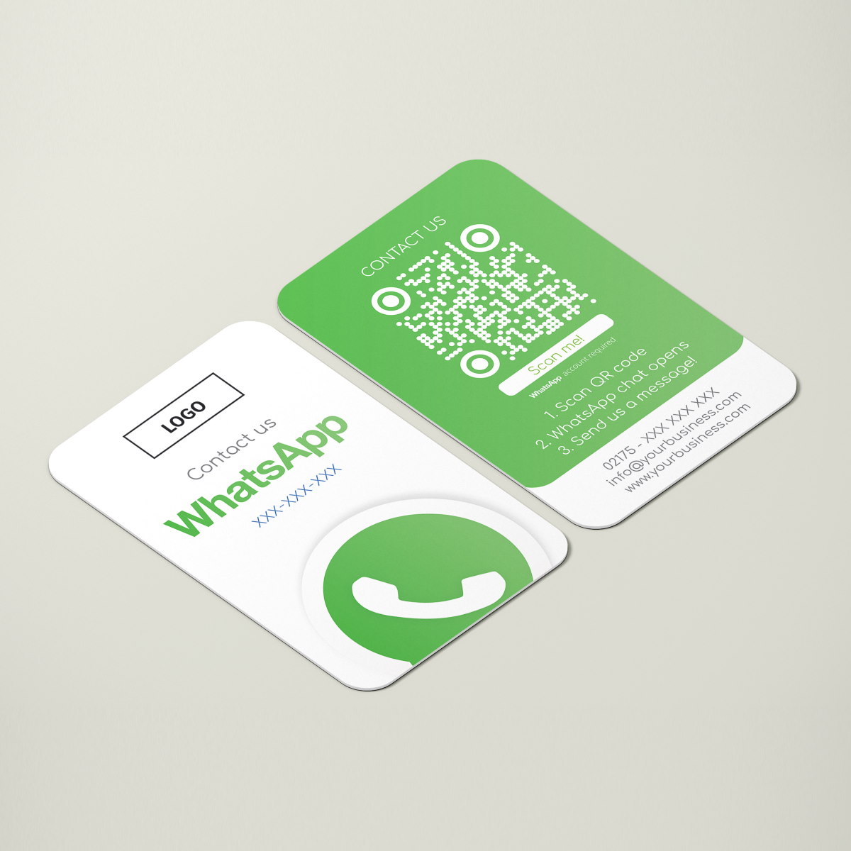 WhatsApp QR Business card