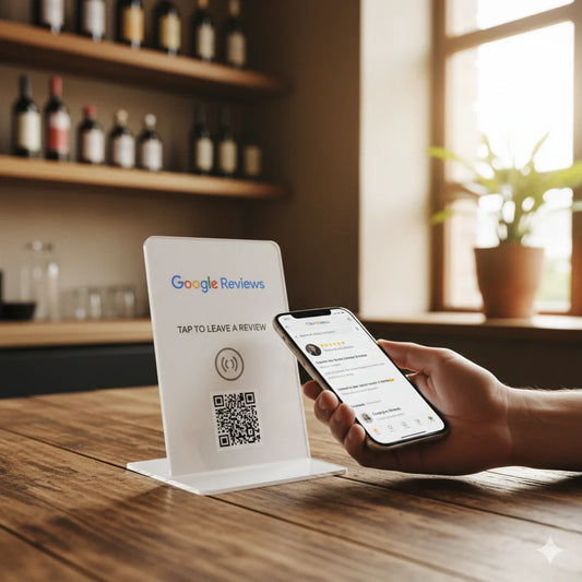 google review stand