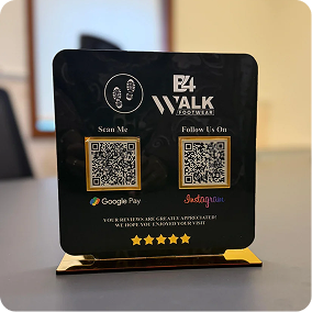 2 QR Standee