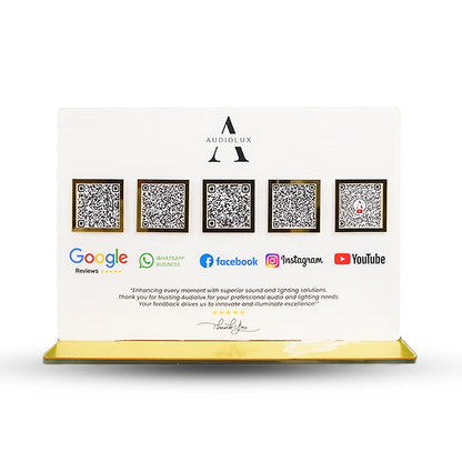 Acrylic Google review stand
