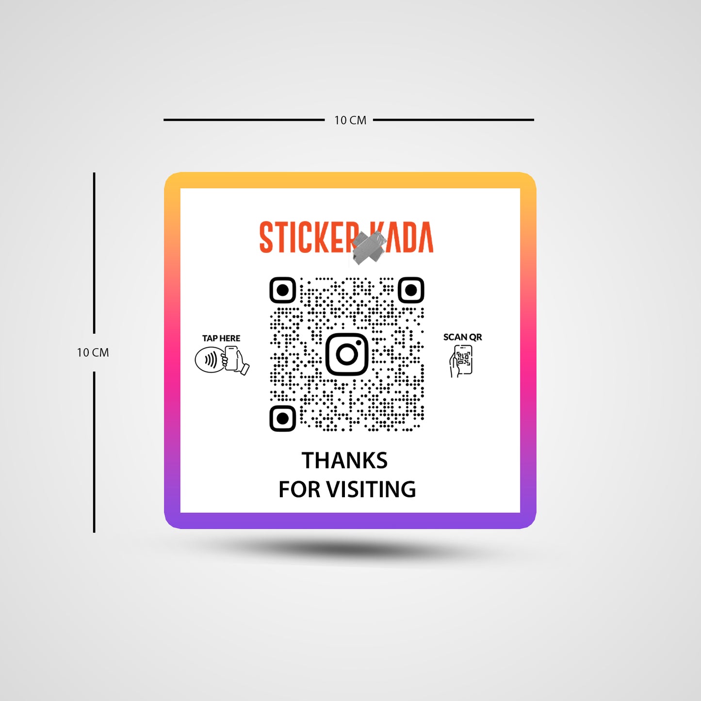 NFC Instagram Square Sticker