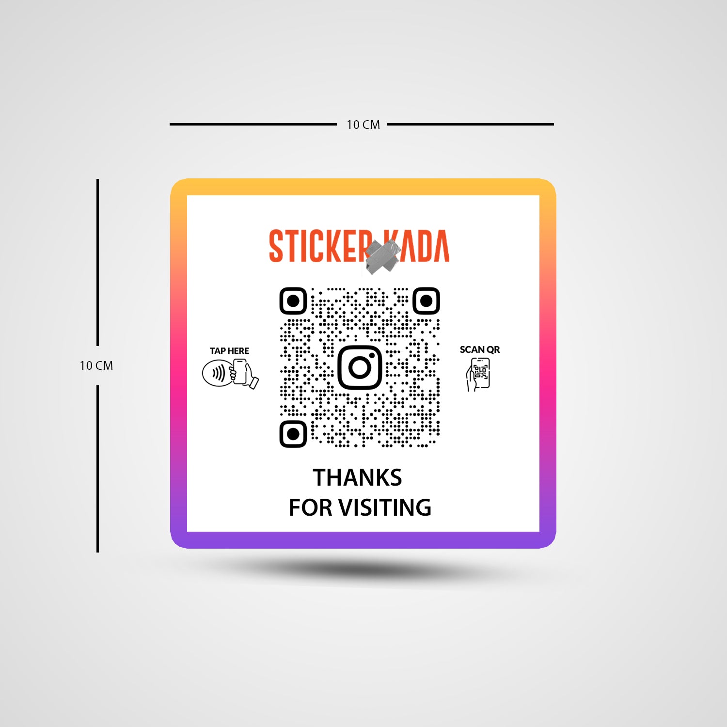 NFC Instagram Square Sticker