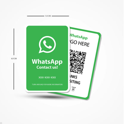 NFC QR Whatsapp PVC Card