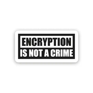 Buy Encryption is not a Crime – Laptop Sticker in India