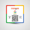 NFC+QR Google Review Square Sticker