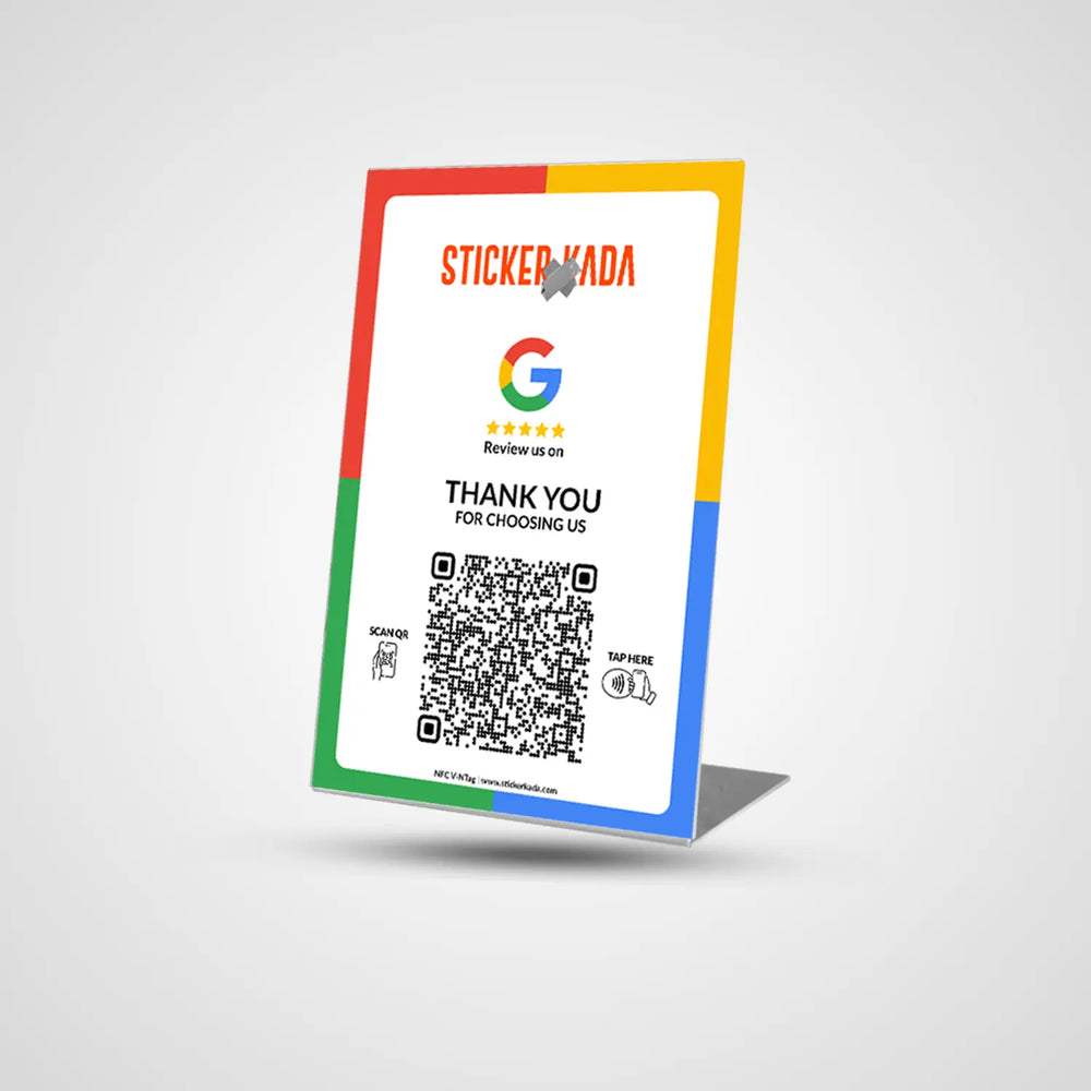 NFC-QR-Google-Review-PVC-Stand-image1