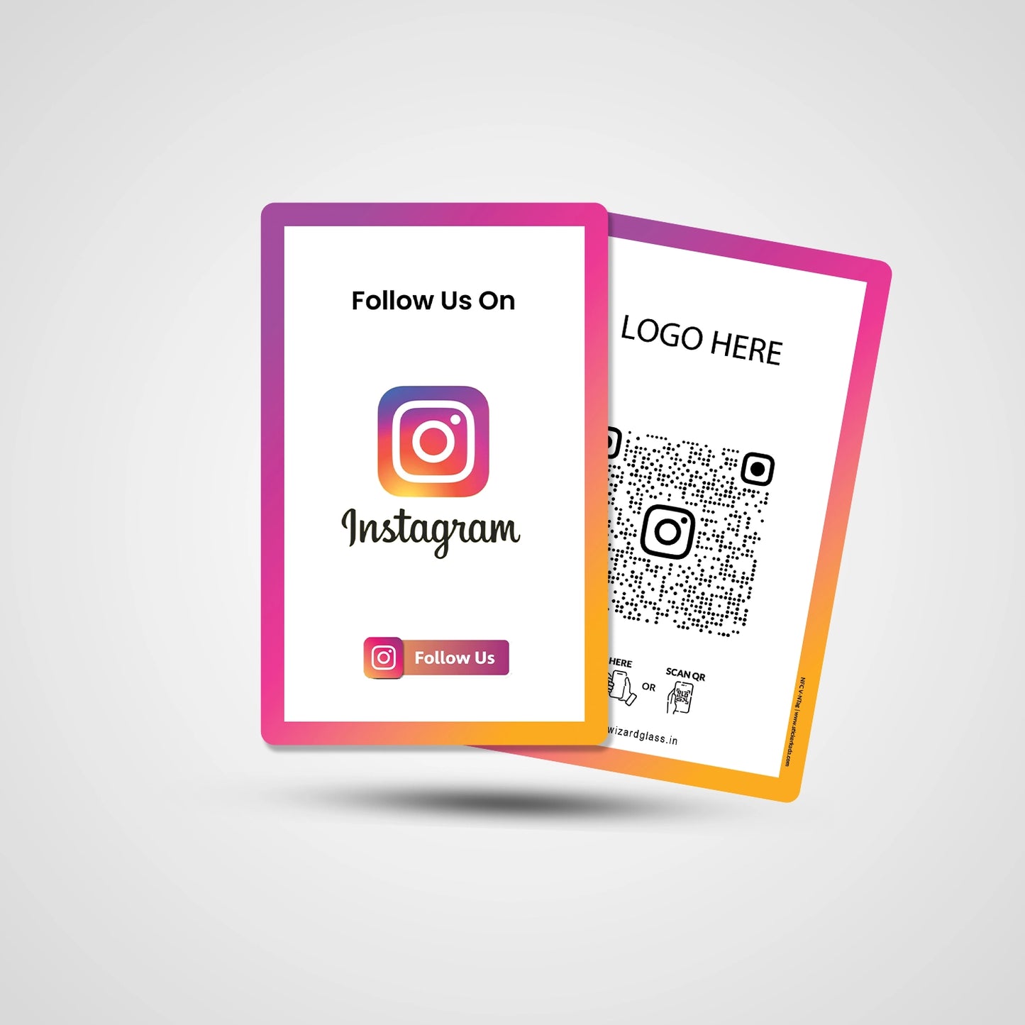 NFC QR Instagram PV Card