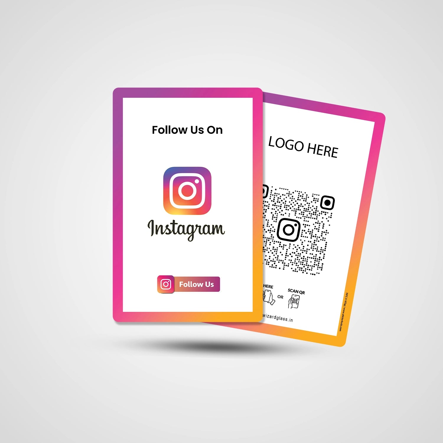 NFC QR Instagram PV Card