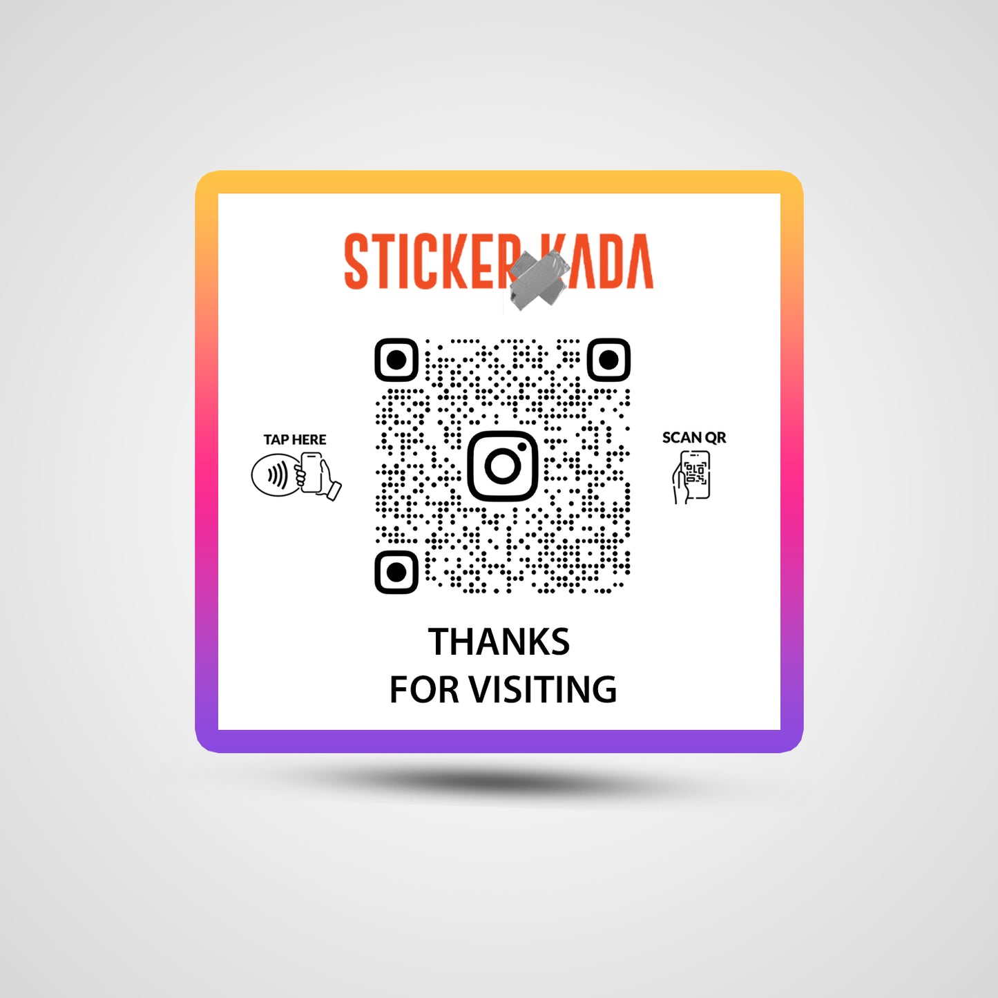 NFC Instagram Square Sticker
