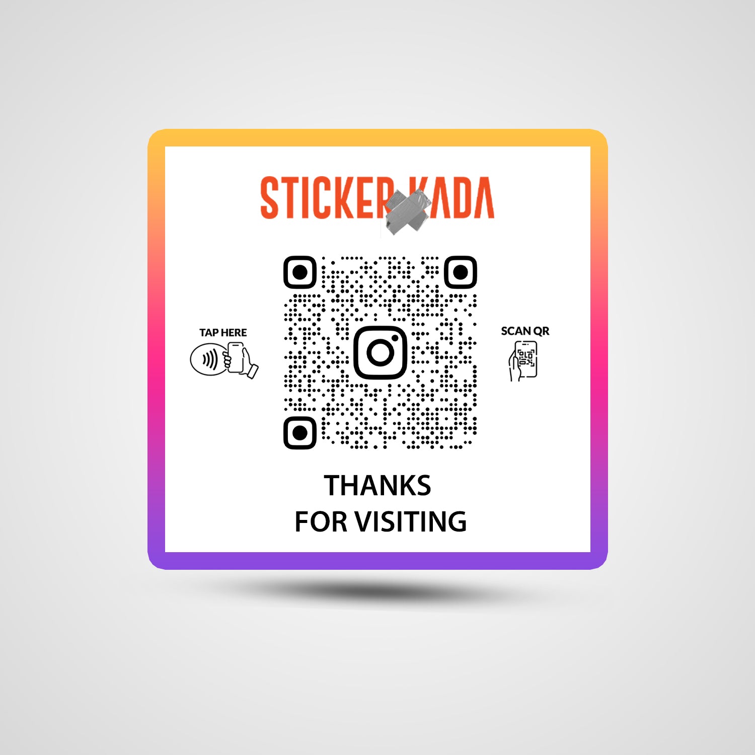 NFC Instagram Square Sticker