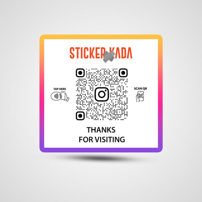 NFC Instagram Square Sticker
