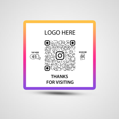 NFC Instagram Square Sticker