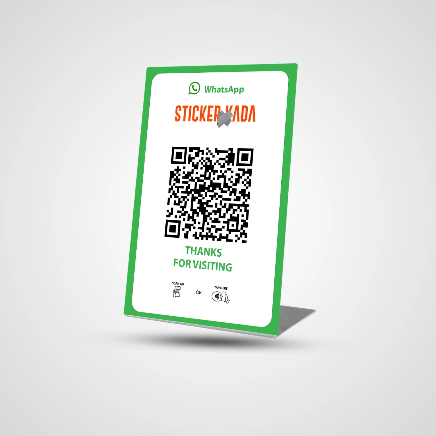 NFC QR Whatsapp Stand