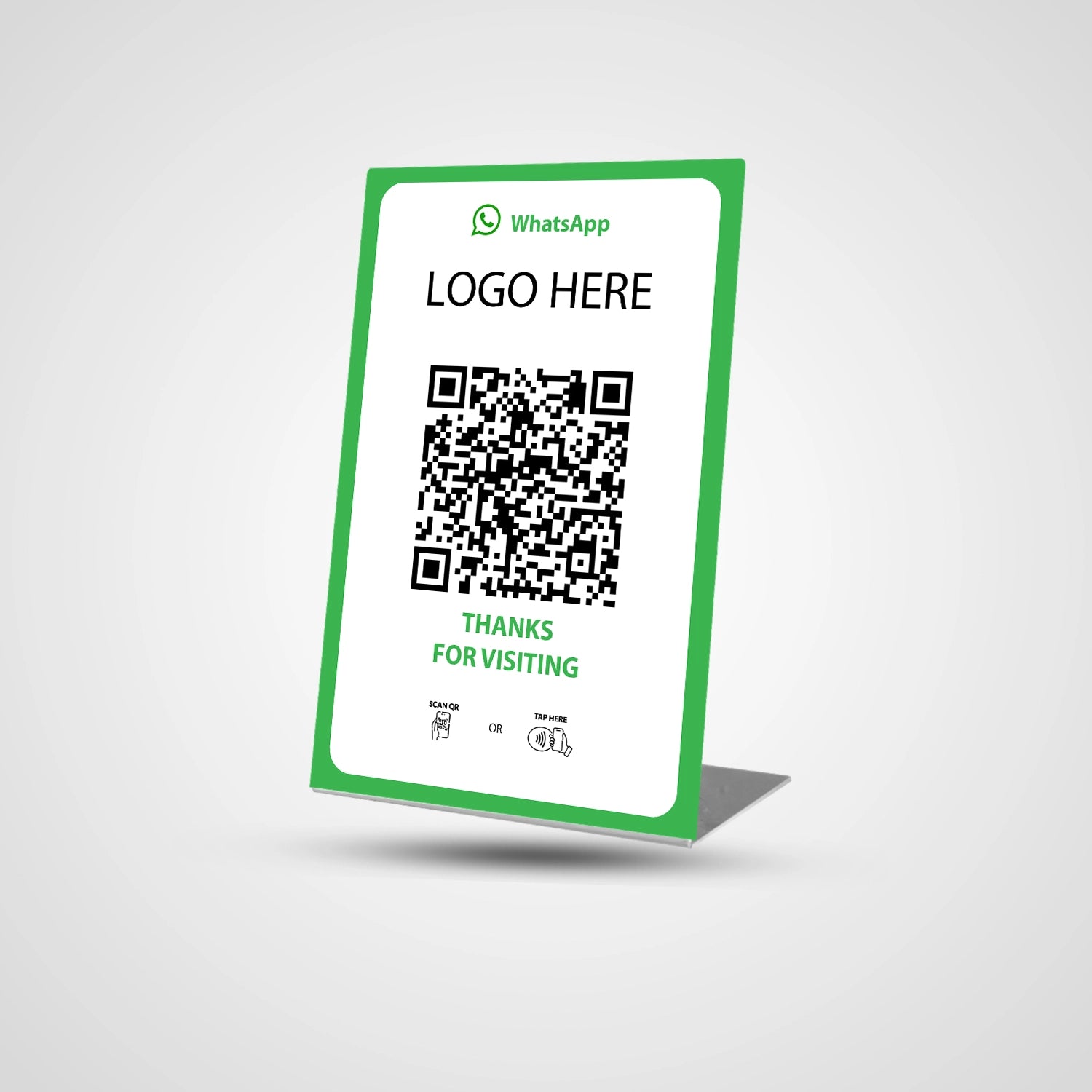 NFC QR Whatsapp Stand