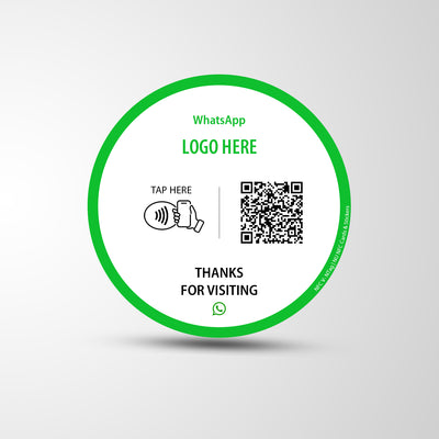 NFC WhatsApp Round Stickers
