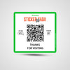NFC+QR Whatsapp Square Sticker