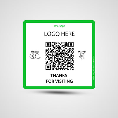 NFC Whatsapp Square Sticker
