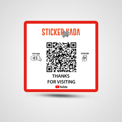 NFC Youtube Square Sticker