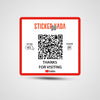 NFC+QR Youtube Square Sticker