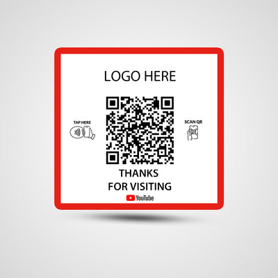 NFC Youtube Square Sticker