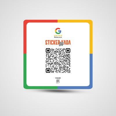 NFC google review Square Sticker