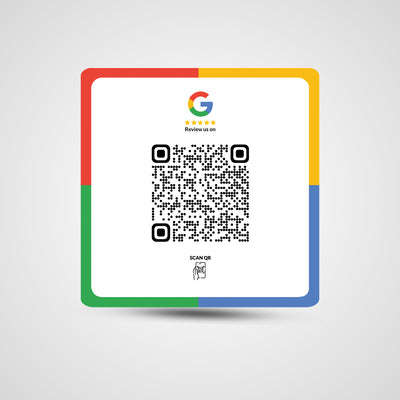 NFC google review Square Sticker