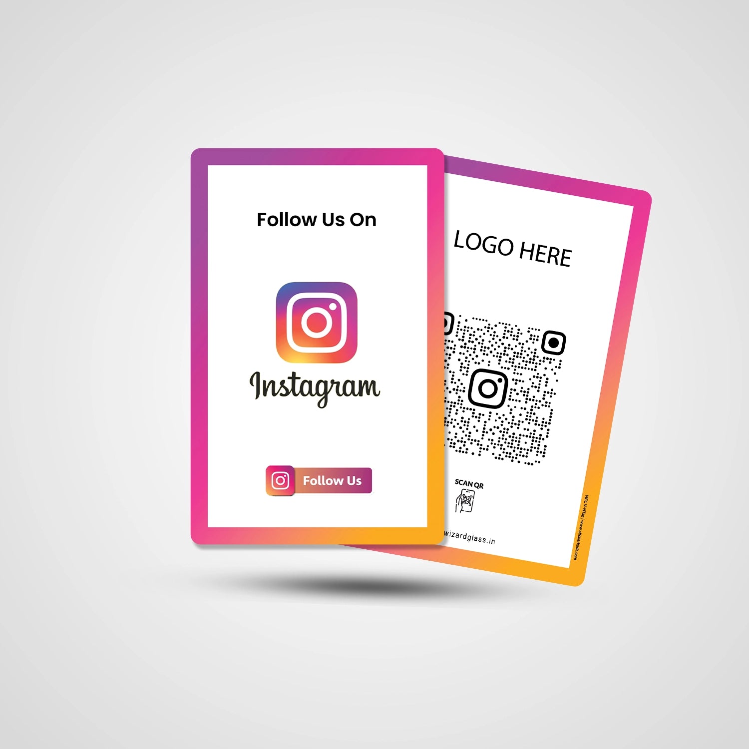 NFC QR Instagram PV Card