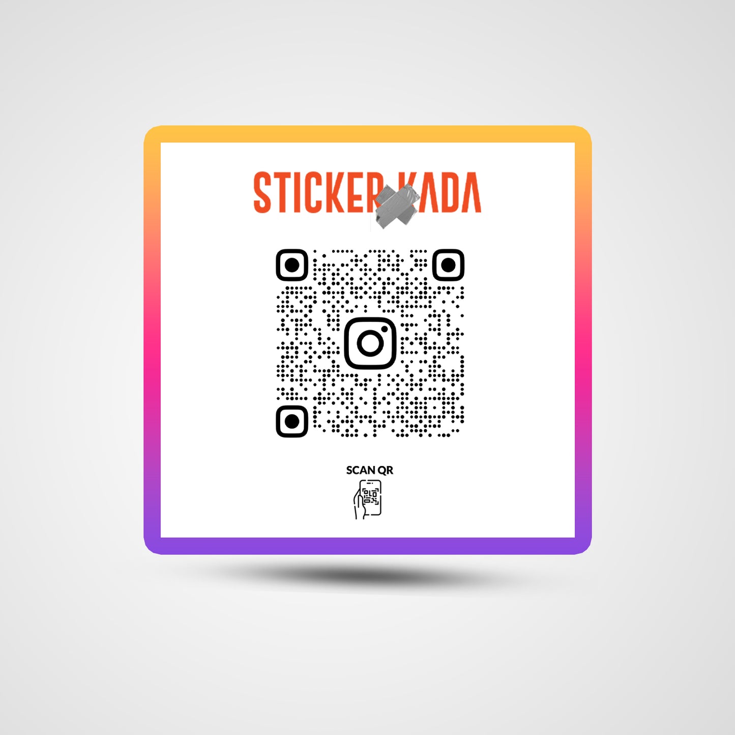 NFC Instagram Square Sticker