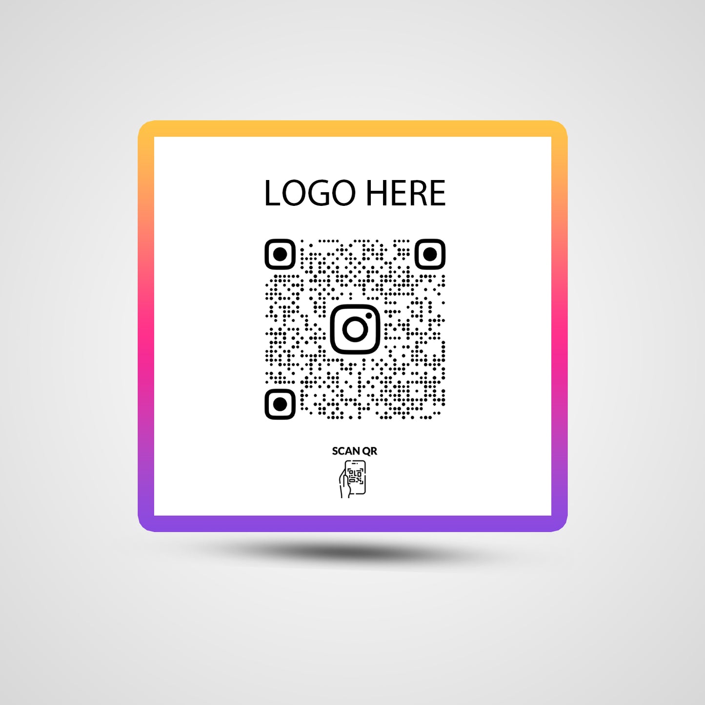 NFC Instagram Square Sticker