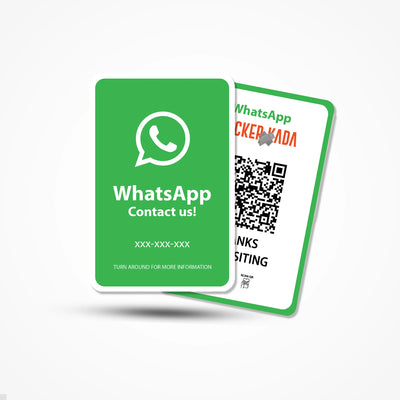NFC QR Whatsapp PVC Card