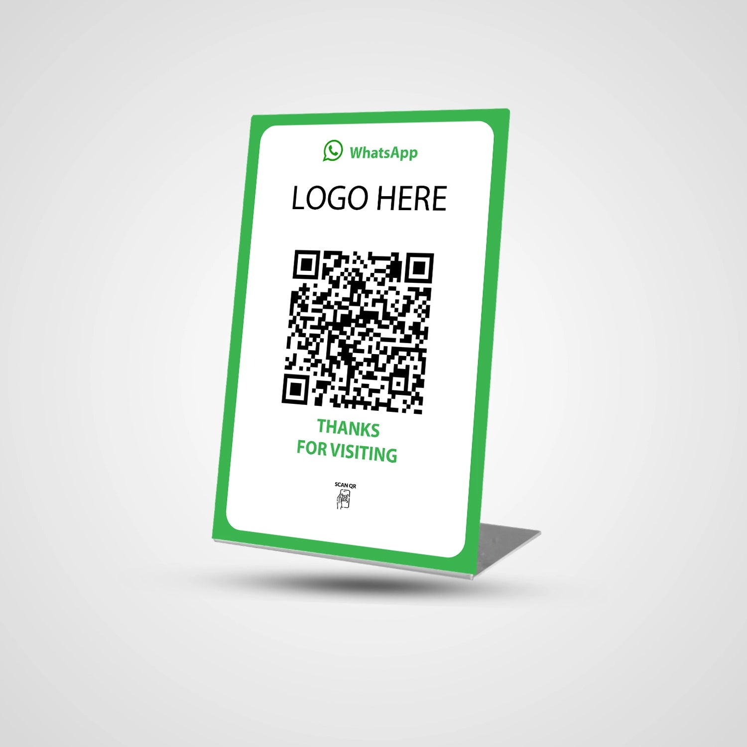 NFC QR Whatsapp Stand