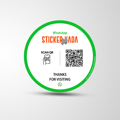 NFC WhatsApp Round Stickers