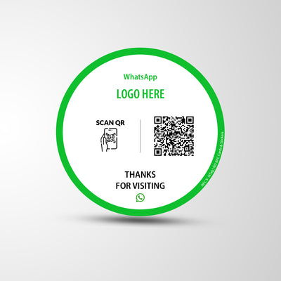 NFC WhatsApp Round Stickers