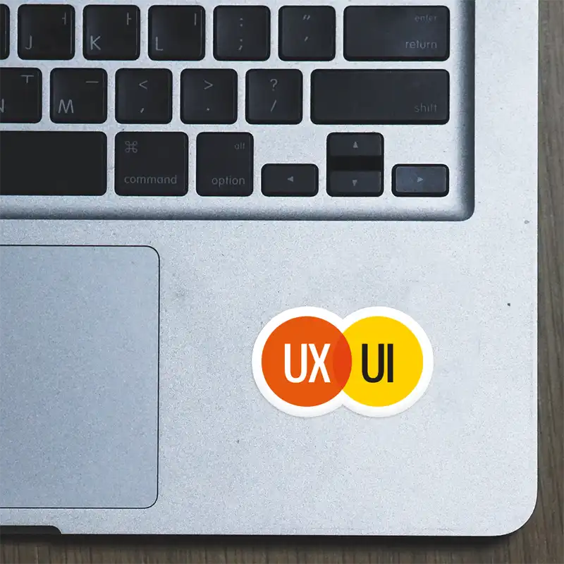 UX UI – Laptop Sticker